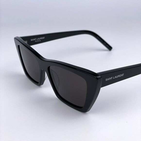 BRAND NEW Saint Laurent SL276 BLACK GREY MICA Women Sunglasses - Picture 1 of 13